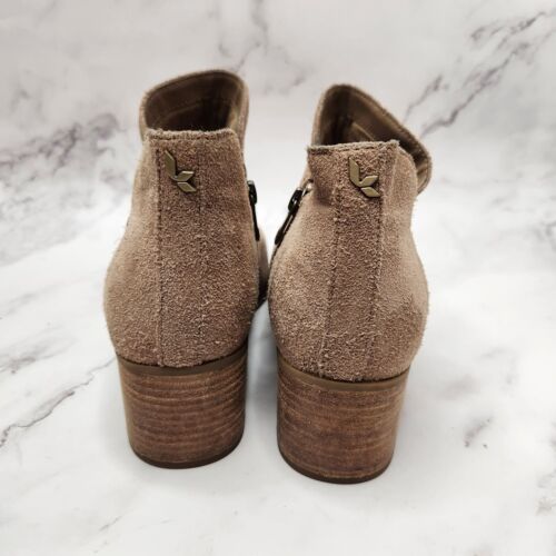 UGG Koolaburra Sofiya Wildleder Booties hellbraune Leder Stiefeletten Damen 8 - Bild 4 von 9