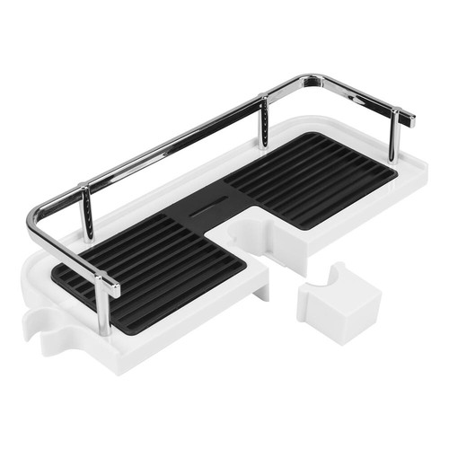 Bathroom Shelf Shower Pole Caddy Rack Storage Organiser Tray Holder