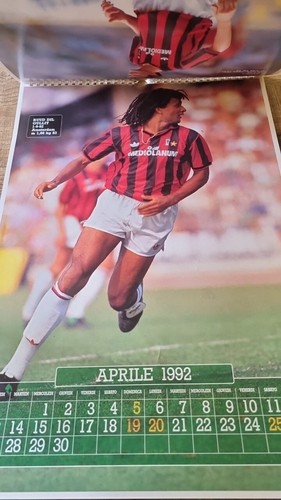 2 MAXI CALENDARI MILAN 1991 + 1992 PERFETTE CONDIZIONI - Foto 6 di 8