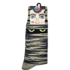 9 Two Mens Halloween Socks Crew Size 7-12 Mummy Novelty Holiday Fun Party NWT