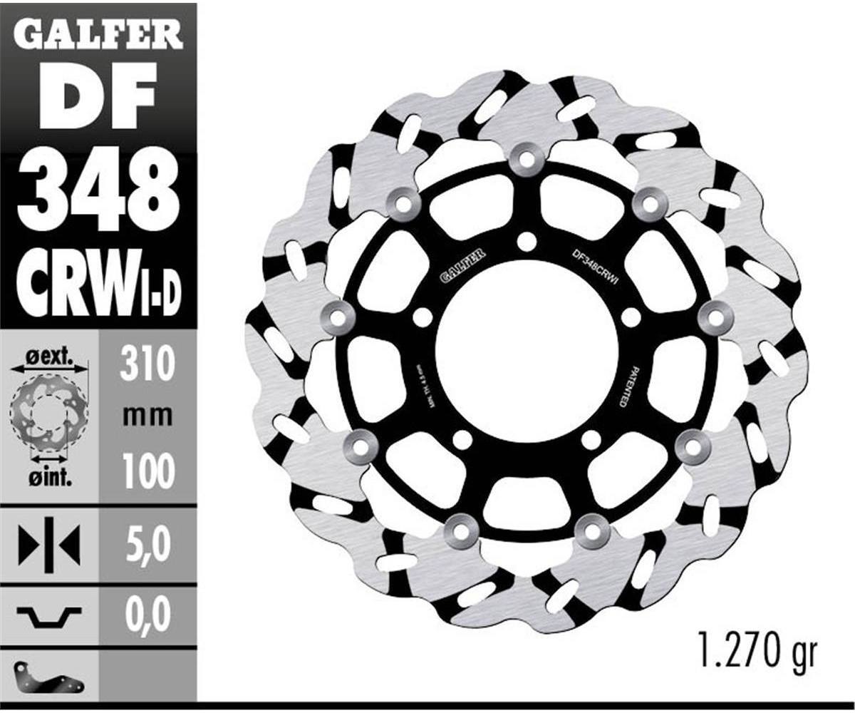 Galfer Front Brake Disc WAVE FLOAT GRV Lx AL 310x5 SUZUKI VZR 1800
