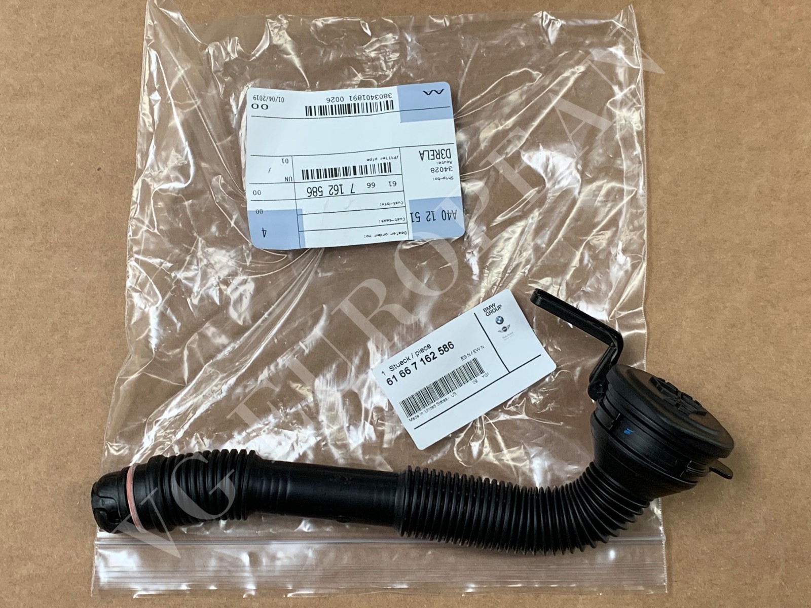 BMW Genuine E70 X5 Windshield Wiper Washer Tank Filler Neck Pipe Hose