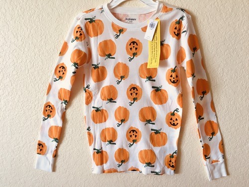 Old Navy UNISEX KIDS Thanksgiving Halloween Snug-Fit Pajamas PUMPKINS XL (12) - Picture 2 of 4