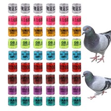 8mm Multicolor Bird Foot Ring For 2023 Racing Pigeon Rings Leg Bands ARPU 100Pcs