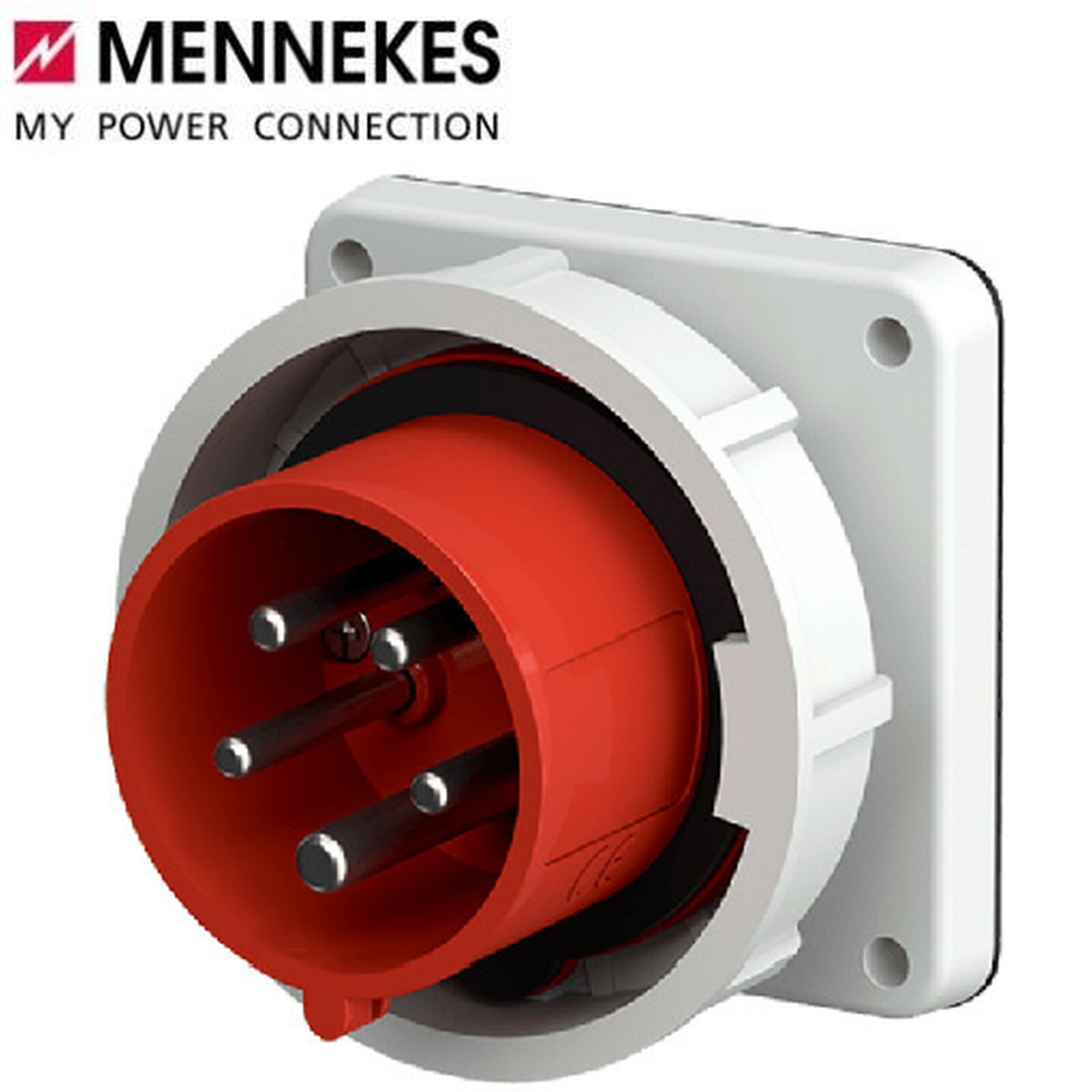 MENNEKES TYP 829 Panel mounted inlet [IP67 16A 5P 400V] screw terminals ...
