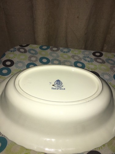 Mint ROYAL WORCESTER "MANSFIELD" PATTERN OVAL VEGETABLE BOWL - Picture 5 of 6