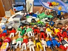 Huge Playmobil Toy Lot 40+ Figures Accessories Horses Nearly 3 Lbs Vintage Toys