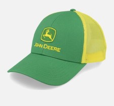 John Deere Logo Baseball Cap - Green/Yellow Mesh Trucker
