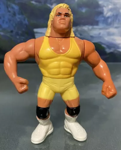 WWF Hasbro Mr Perfect Curt Hennig Yellow Wrestling Figure WWE WCW Wrestler