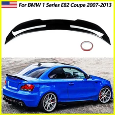 GLOSS BLACK DUCKBILL TRUNK SPOILER PSM STYLE FOR 07-13 BMW 1 SERIES E82 COUPE M