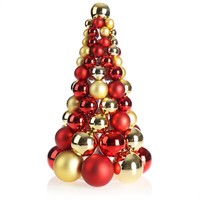 KüNstlicher Weihnachtsbaum Mit Christbaumkugeln - GeschmüCkter Tannenbaum - 30Cm
