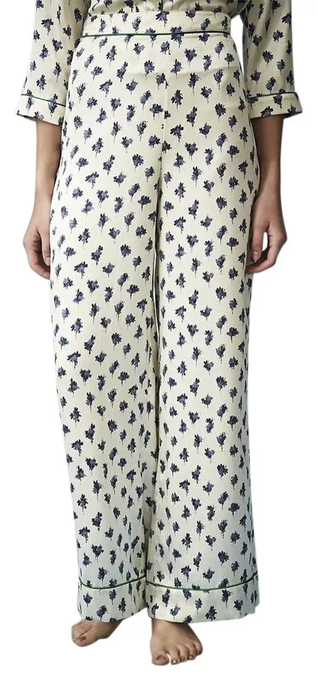 Kate Moss Topshop 145168 Women s Silk Trousers Multicolor Sz 4 US