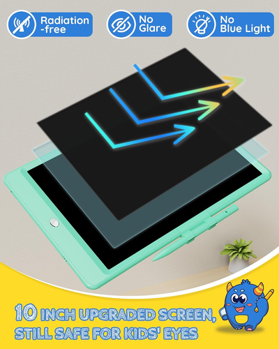 Kids Toys 10Inch LCD Writing Tablet, Mess Free Coloring Doodle Board, Drawing Pa - Picture 4 of 7