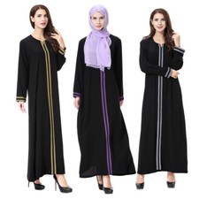 Kaftan Women Muslim Long Dress Abaya Ramadan Modest Robe Islamic Gown Party Arab