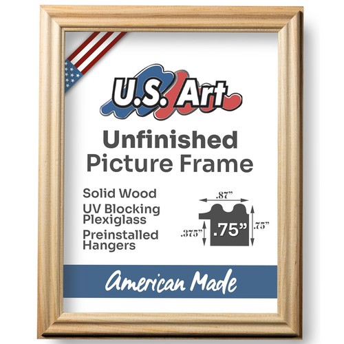 US ART Rahmen 0,75" traditionelle Farben Wanddeko Bilderrahmen - 17x21 Zoll - Bild 27 von 43