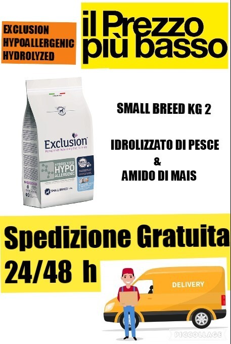 Exclusion Diet Hydrolyzed Fish & Corn Starch Small Breed 2kg - Offerta