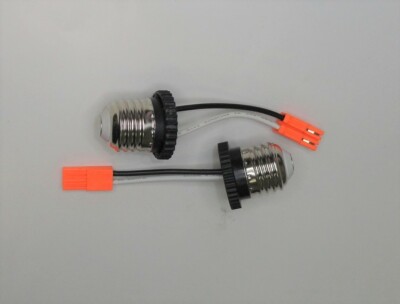 2 x Recess Light to LED Light adapter, E26 to 2-Pin Orange LED Light Adapter New