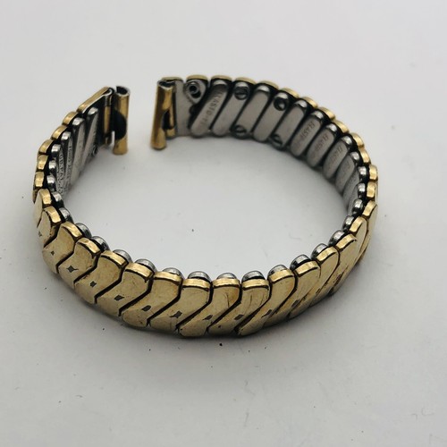 VINTAGE WOMENS 11MM GOLD FILLED MARKED WATCH BAND MADE IN GERMANY 5.25”
