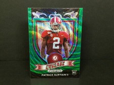 2021 Panini Prizm Draft Picks #178 Patrick Surtain II, Alabama - Green Wave