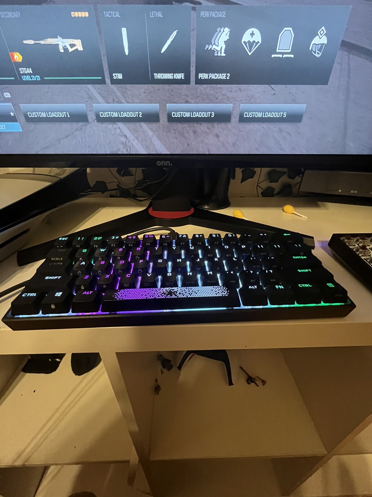 60% Mechanical Keyboard, DK61se Wired Gaming Keyboard with Brown Switches, LE...-image