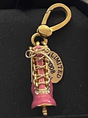 juicy couture VINTAGE rosa Eislaufschuh 2008 limitiertes Armband und Box