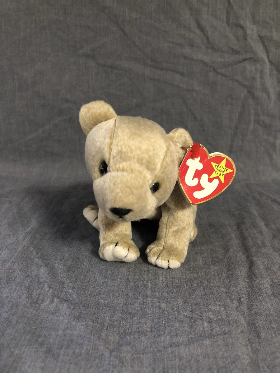 Almond TY Beanie Baby With Errors