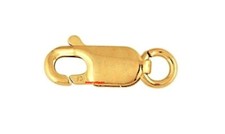 13.5mm 14k GOLD FILLED Yellow Lobster Chain Necklace Bracelet Clasp w Jump Ring