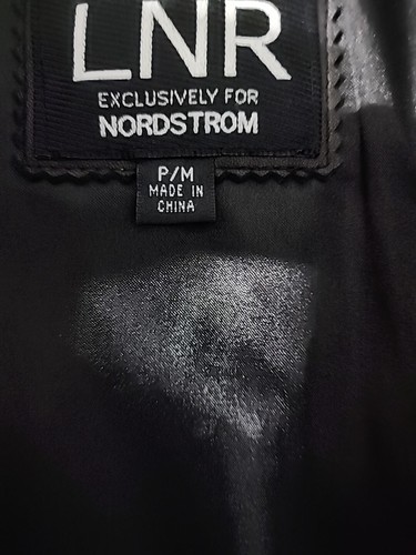 LNR EXCLUSIVELY FOR NORDSTROM Women's Leather Coat Size PM - Picture 2 of 8