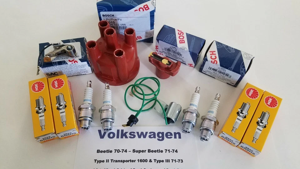 Volkswagen Beetle & Super Beetle 70-74 - Tipo III y Bus 71 - Kit de puesta a punto con enchufes  Foto 3 de 4