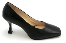 Oroscuro 662 decollete pelle nero tacco 8cm punta quadra 2/3