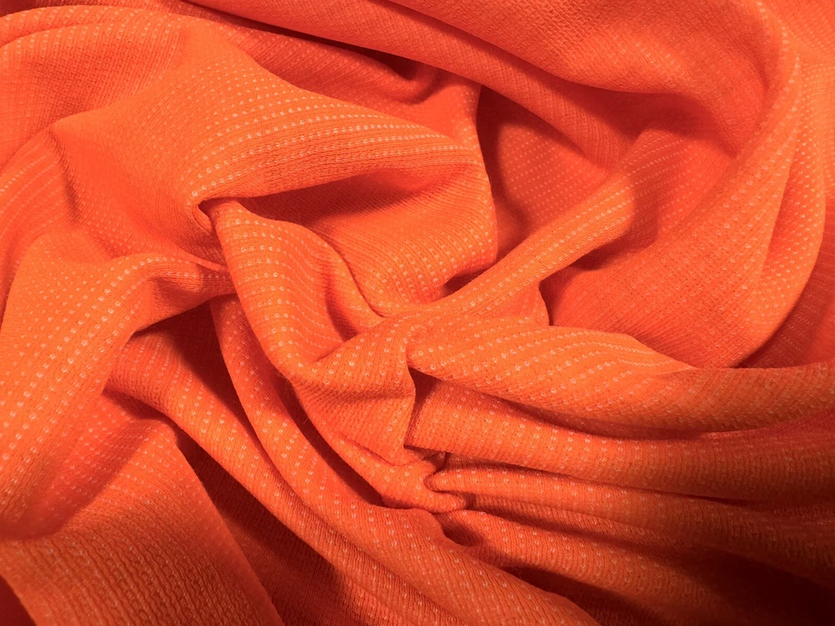 Orange jersey fabric sale