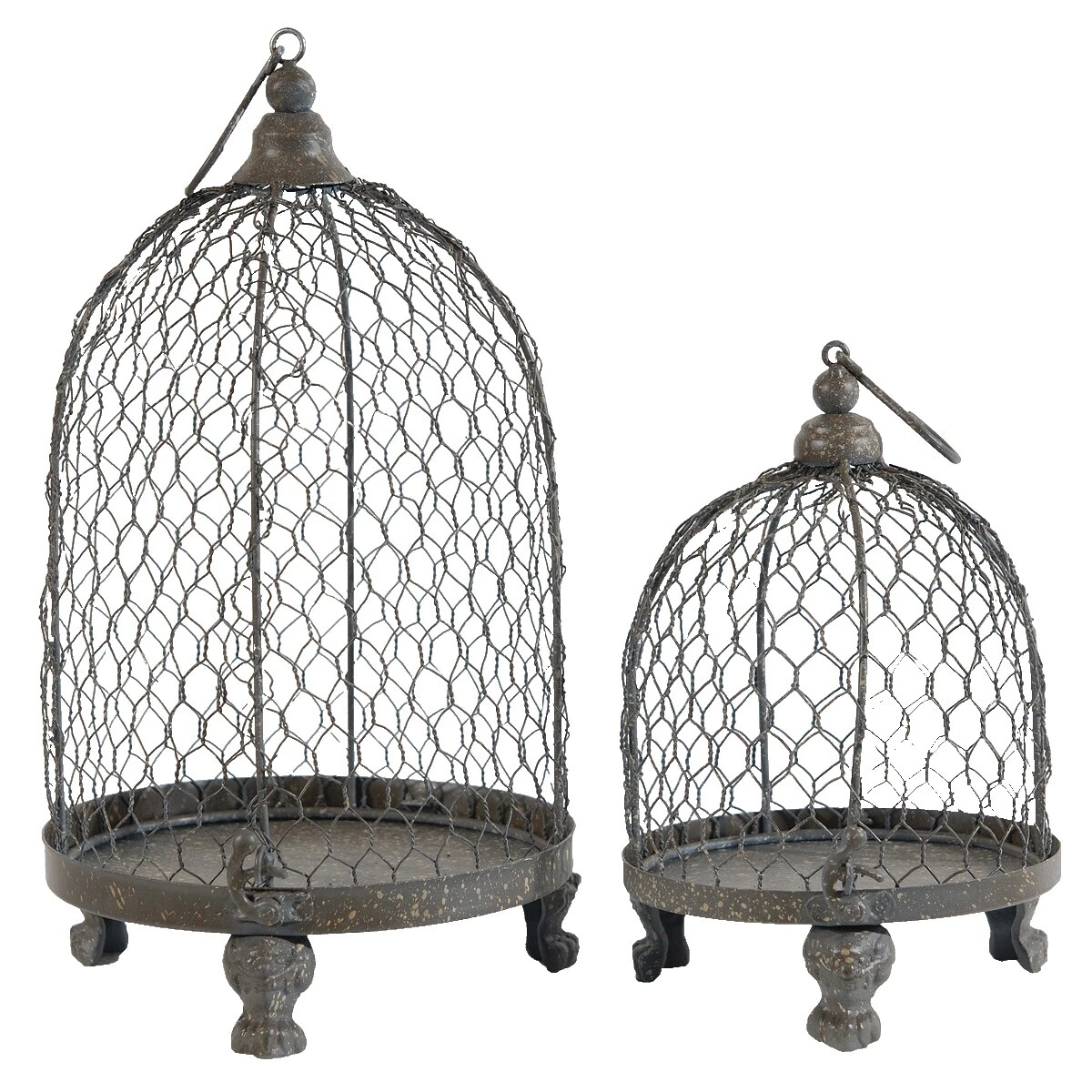 Brown Candelabros de Metal Vintage/Retro y accesorios