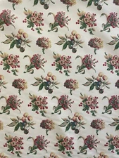 Vintage Platinum Collection Richloom Fabric Floral Hydrangea Chery Sateen 55x182