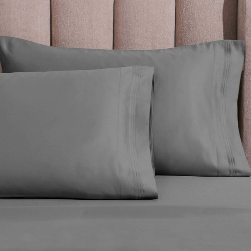 Egyptian Cotton Deep Pocket Solid Luxury 1500 Thread Count 4 Piece Bed Sheet Set - Picture 38 of 113