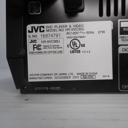JVC HR-XVC30BU DVD VCR Recorder Video Cassette Combo Player TESTED WORKS - Picture 8 of 8