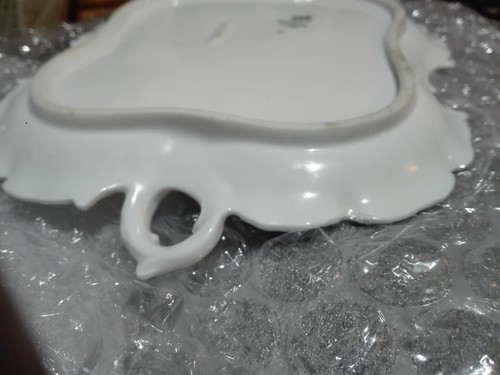 RZADKI - ROSENTHAL R.C. NACZYNIE/TALERZ Z UCHWYTEM MONBIJOU BAVARIA - DAMA, GOŁĘBIE I KWIATY - Zdjęcie 19 z 24