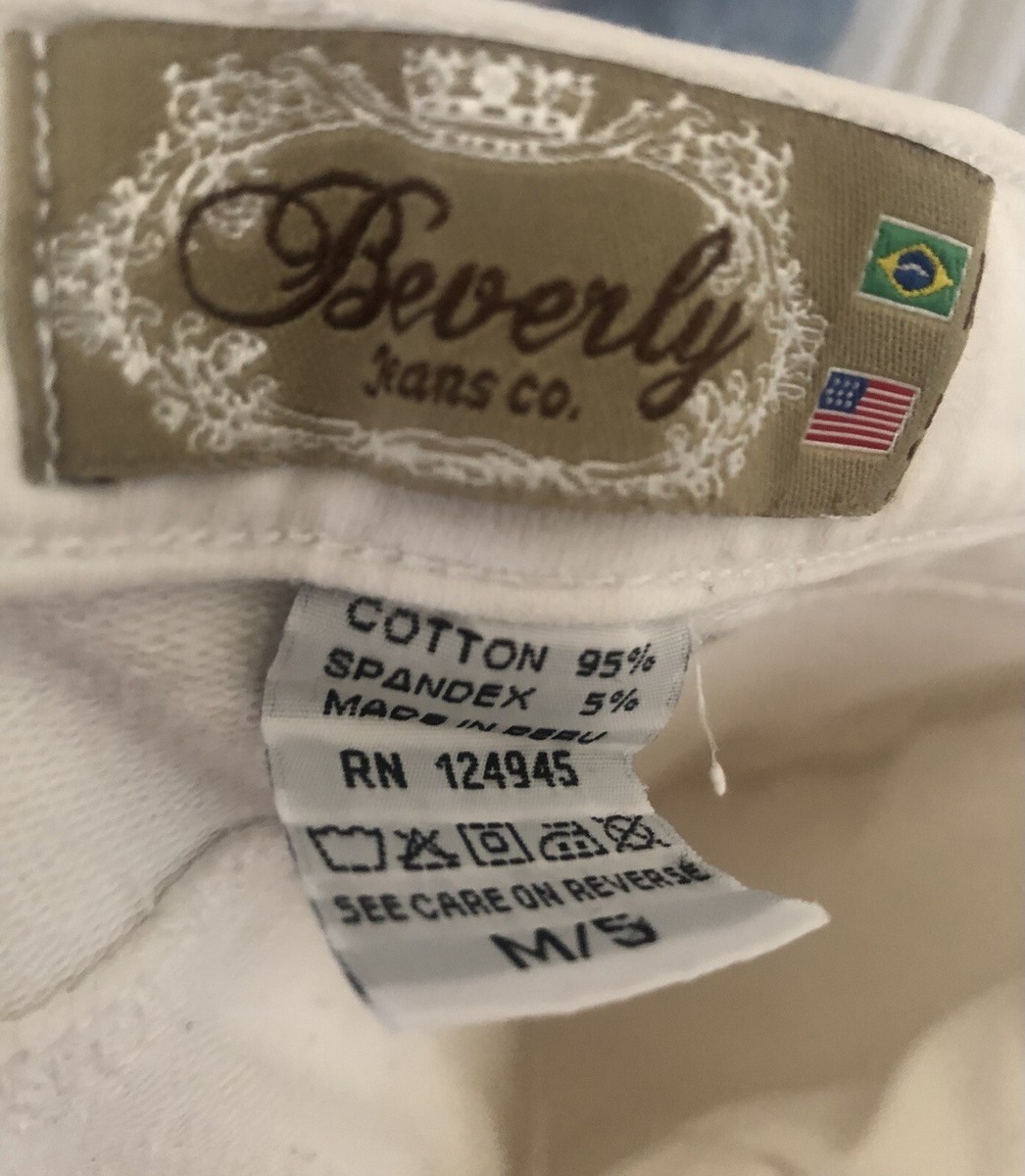 Beverly Jeans Co. - Medium - Size 5 - White Stretch Jeans Pants