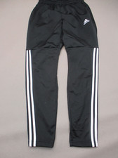 ADIDAS Size S Womens BLK Snap Leg Stretch Waist Pull On Jogger Track Pants 242