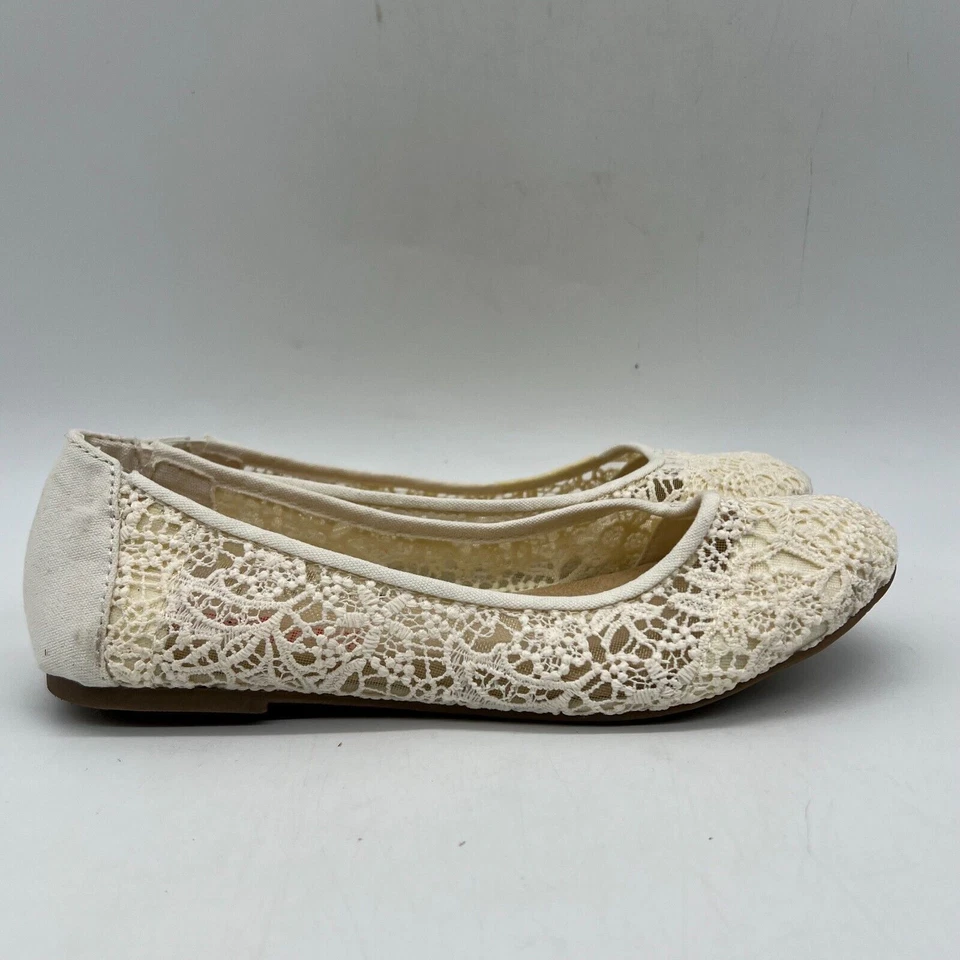 Женские бежевые балетки Jellypop без шнуровки с круглым носком размер 7,5 M - Изображение 2 из 4