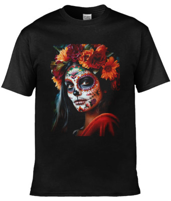 Day of the Dead Design 3 von 24 Soft Style Tshirt Sugar Skull
