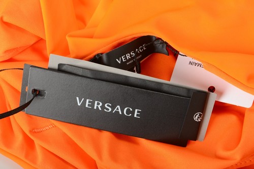 Versace Women's Medusa Head One Piece Orange Swimsuit Versace sz 5 US XL IT 46 - Picture 4 of 5
