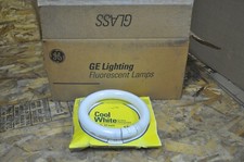 LOT OF 9 General Electric Cool White Circline Fluorescent 8" 22W Light Bulb NOS