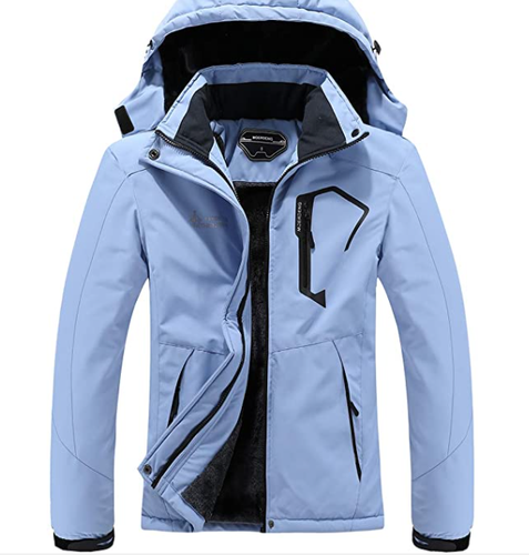 MOERDENG mens Waterproof Ski Jacket 