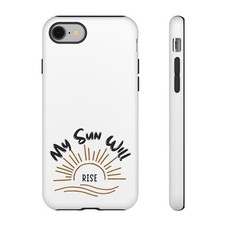 Mak's Apparel White Sun Tough Cases Apple, Google Pixel, and Samsung Galaxy 