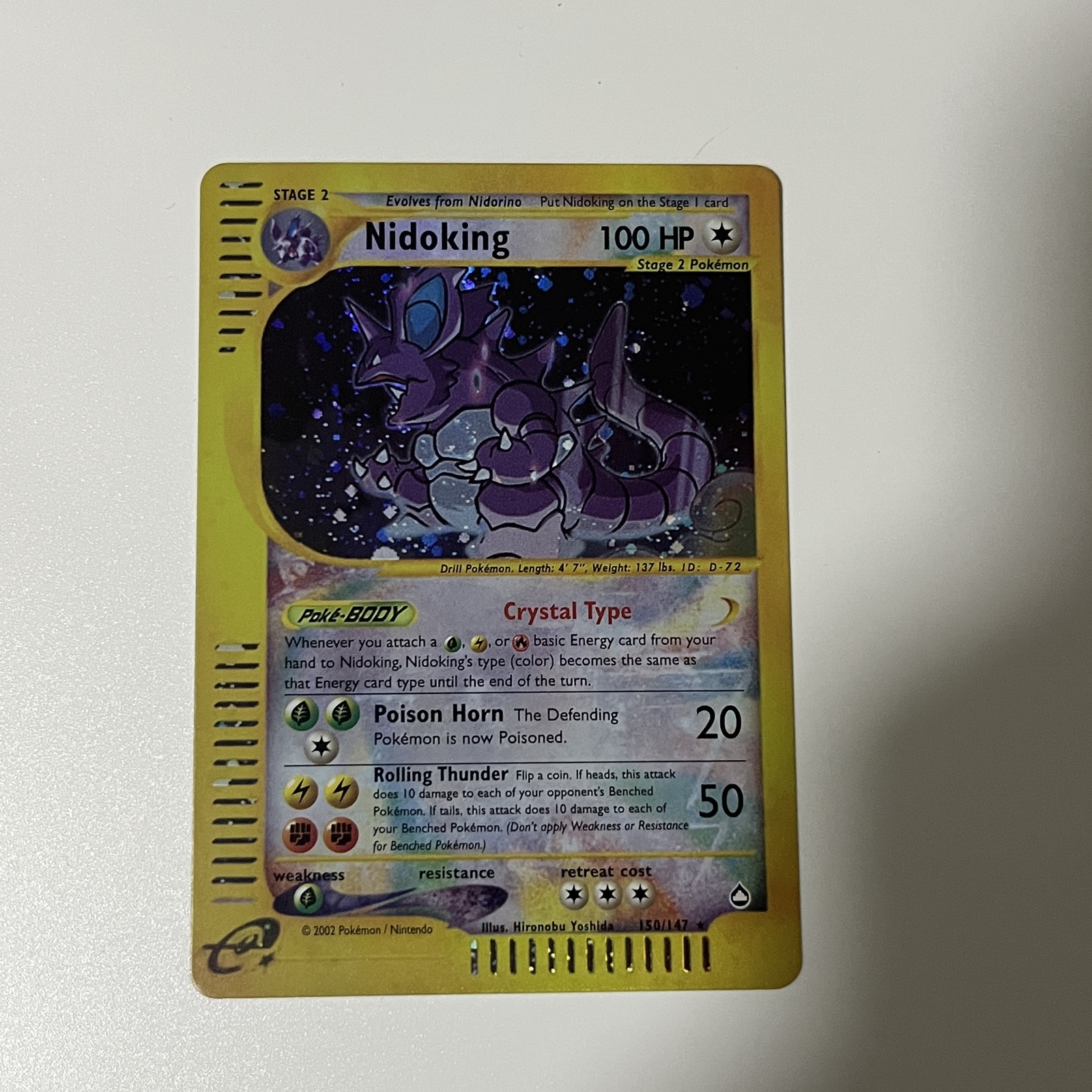 CUSTOM|Nidoking|Foil|English|DIY DisplayONLY e-Reader
