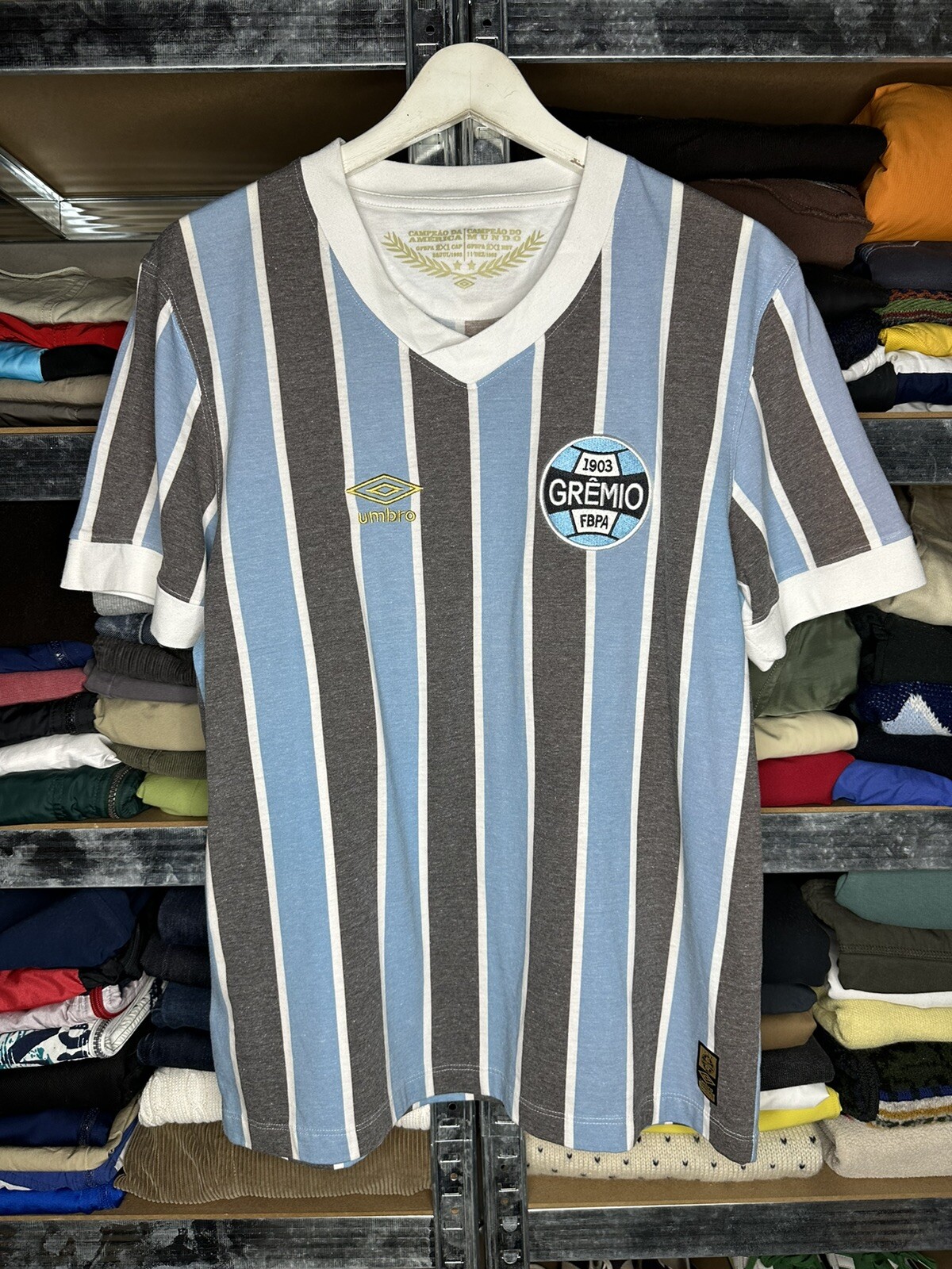 New Official Umbro Camisa MASC Gremio 1983 Retro # 7 Jersey Mens Size M