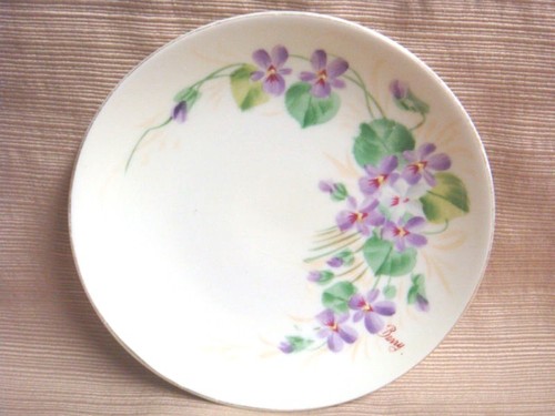 2 European Hand Painted Antique Plates - Altenburg & Hutschenreuther - Picture 3 of 9