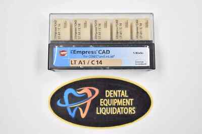 Ivoclar Vivadent 602567 IPS Empress CAD inLab CEREC Blocks LT A1 C14 5/Pk