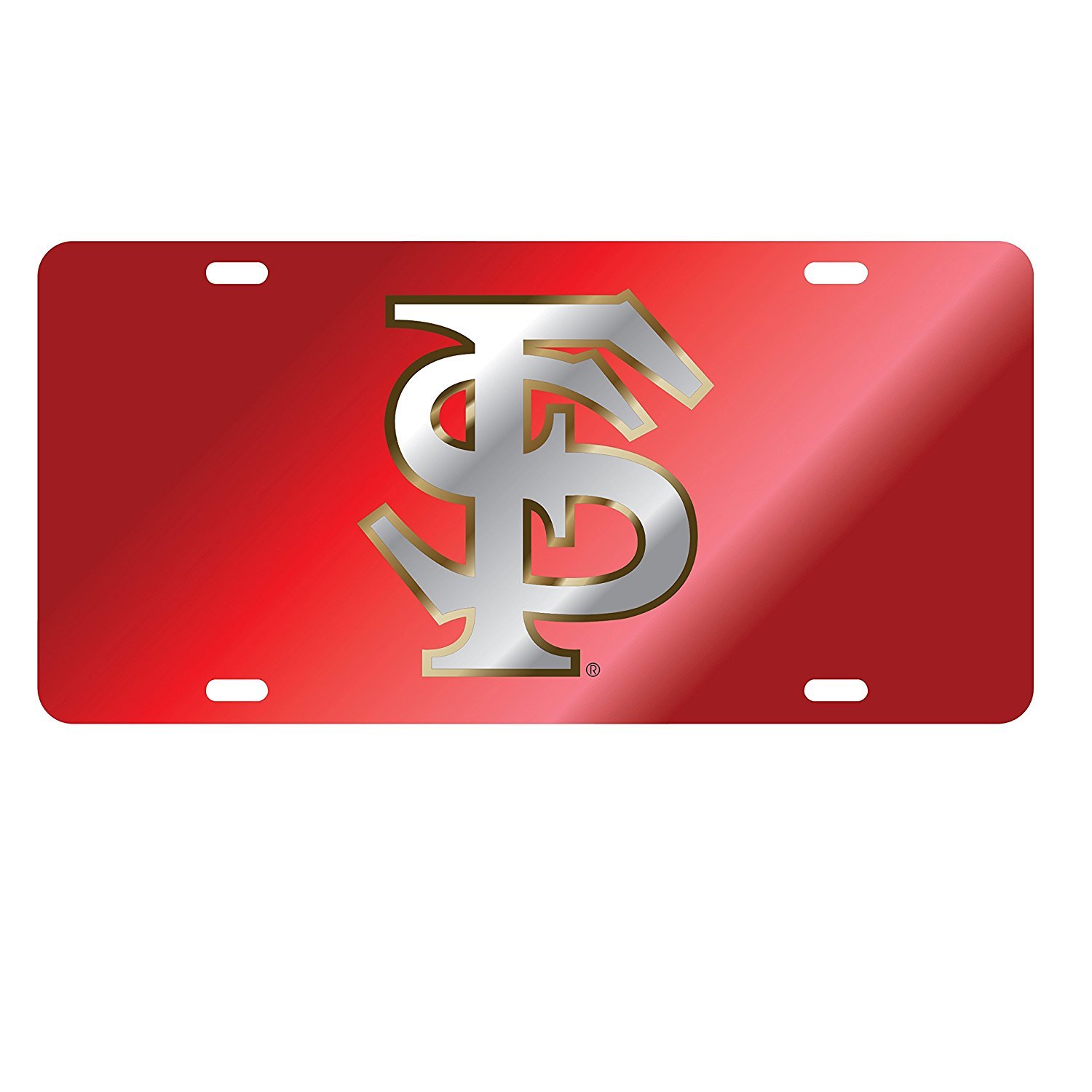 FSU FLORIDA STATE Seminoles Mirrored License Plate / Car Tag eBay