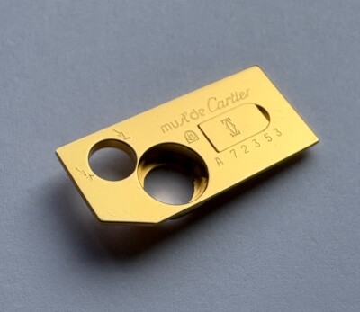 NEU Fünfeck (5-seitig) Cartier Gold Grundplatte.